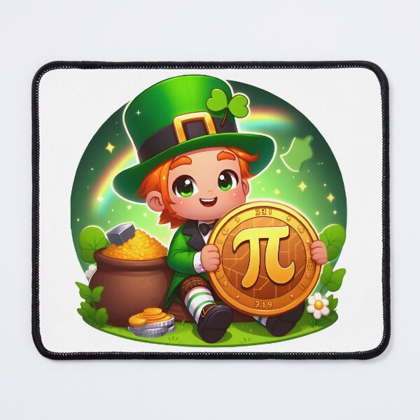 Item preview, Pi Day & St. Patrick's Day Mashup: Lucky Pi Shamrock T-Shirt designed and sold by T3goods.