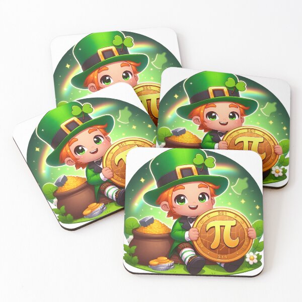 Item preview, Pi Day & St. Patrick's Day Mashup: Lucky Pi Shamrock T-Shirt designed and sold by T3goods.