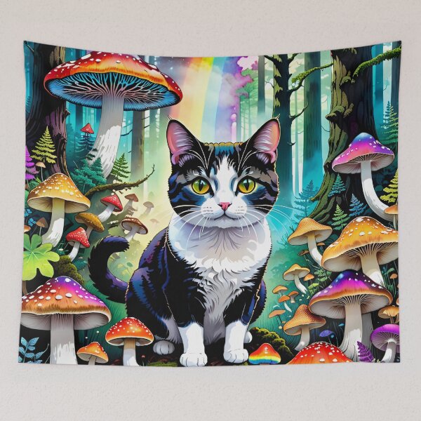 Item preview, Rainbow Kitty in Forest of Fungi designed and sold by TAOPS.