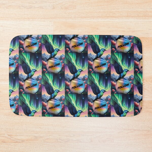 Item preview, Copie de Remix spring, oiseau bleu chantant sur branche fleurs orange. designed and sold by Creativesphotos.