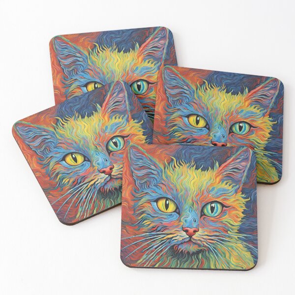 Item preview, Psychedelic Cat designed and sold by Blue Eye.