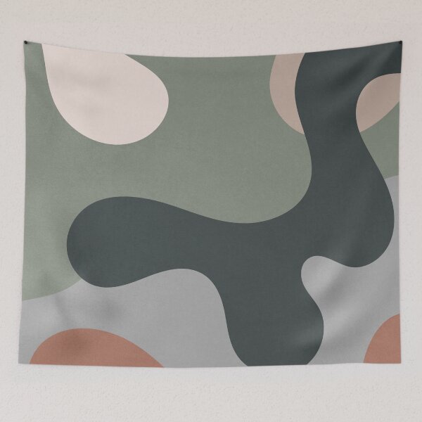 Item preview, Abstract Overlap, Wavy Shapes 1 designed and sold by technicolorable_art.