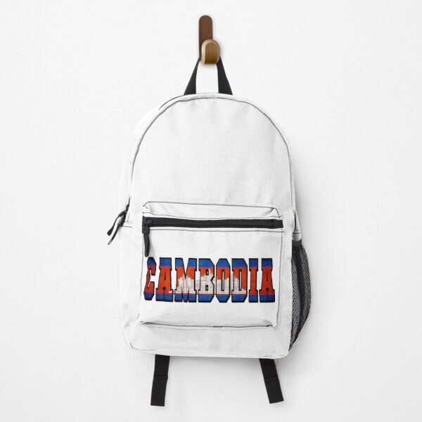 Item preview, Cambodia Country Flag Typography designed and sold by TravelWish.