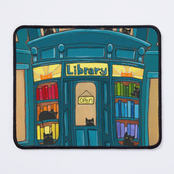 Item preview, The Library Cats designed and sold by KilkennyCat Art.