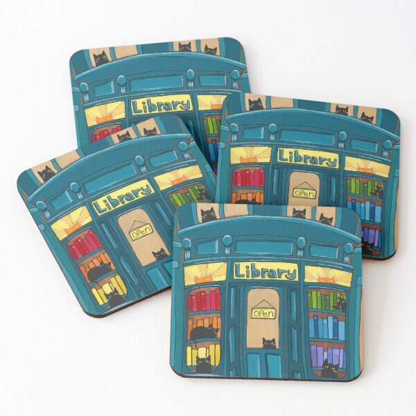 Item preview, The Library Cats designed and sold by KilkennyCat Art.