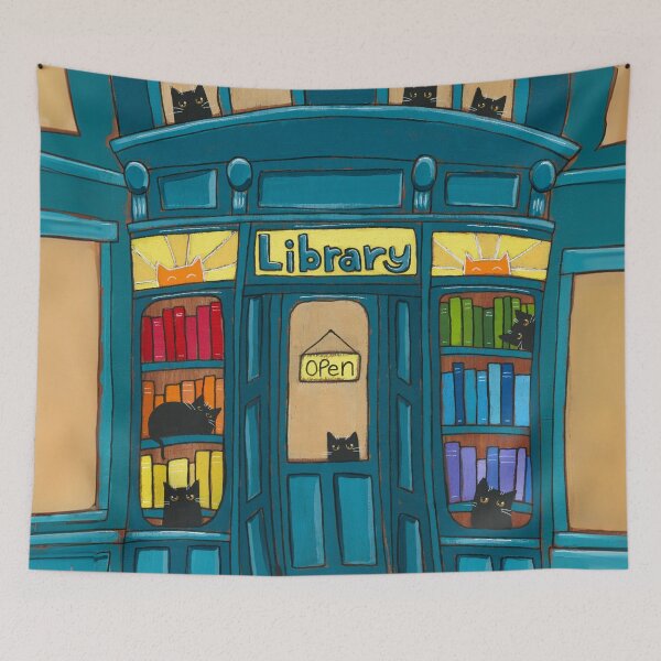 Item preview, The Library Cats designed and sold by KilkennyCat Art.