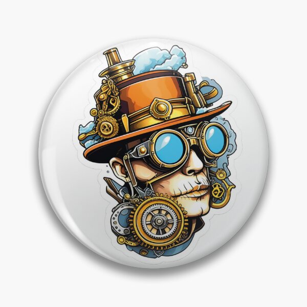 Item preview, Steampunk Captain: A master of the mechanical designed and sold by Ink-Kreativ.