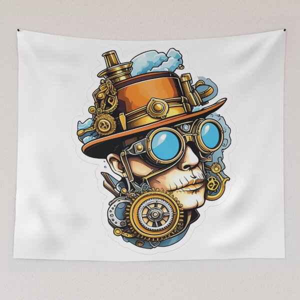Item preview, Steampunk Captain: A master of the mechanical designed and sold by Ink-Kreativ.