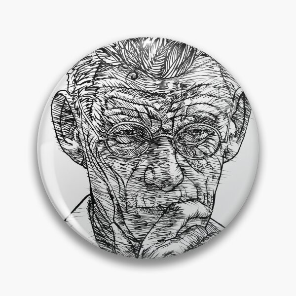 Item preview, SAMUEL BECKETT ink portrait .4 designed and sold by lautir.
