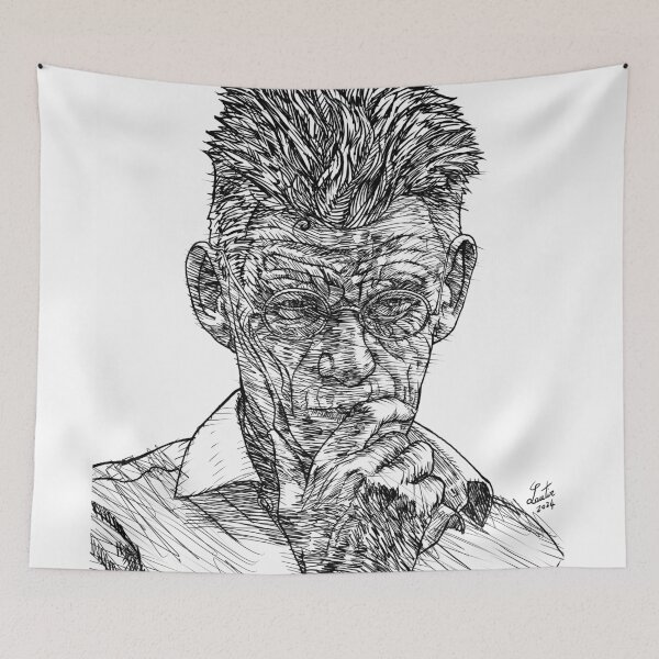 Item preview, SAMUEL BECKETT ink portrait .4 designed and sold by lautir.