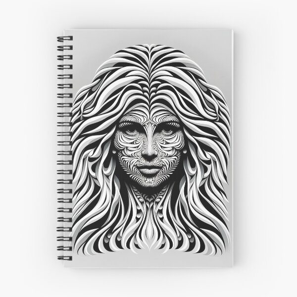 Item preview, Optical illusion image of a female figure that at first glance appears as an abstract pattern designed and sold by AndreaMart.