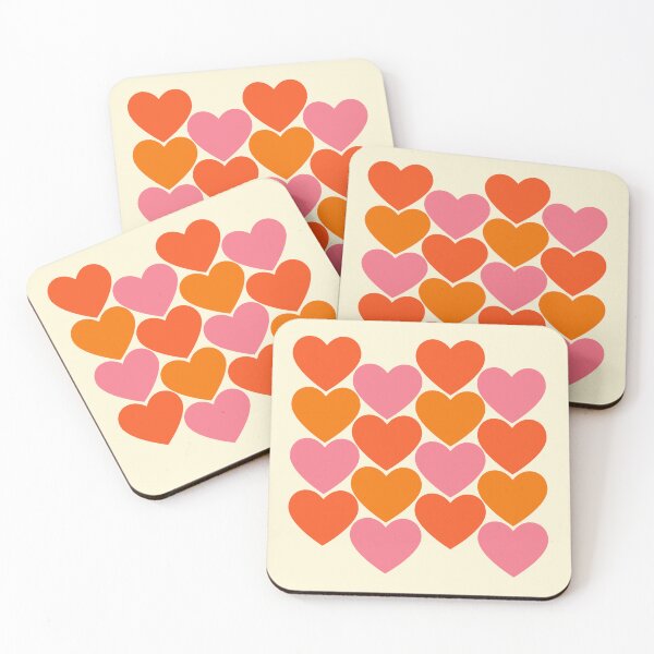 Item preview, Retro 60s Hearts by Suzie London designed and sold by SuzieLondon.