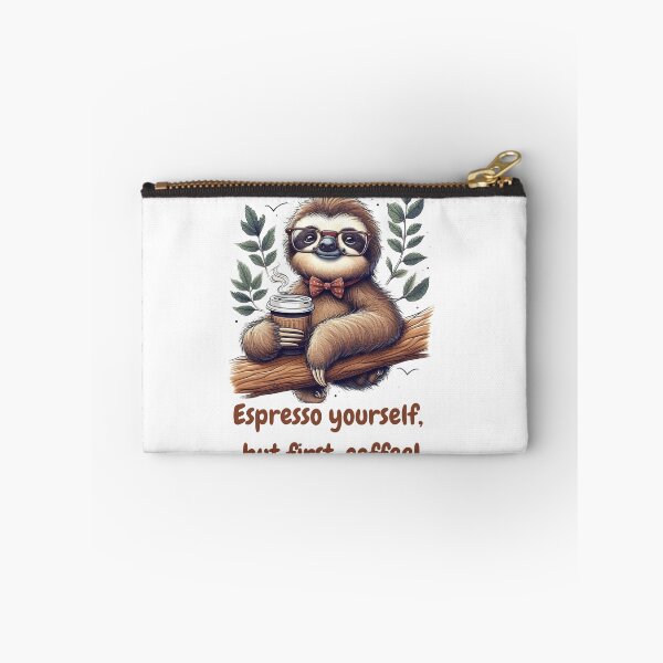 Item preview, funny panda drinking coffe shows wisdom  designed and sold by Dwipo Design.