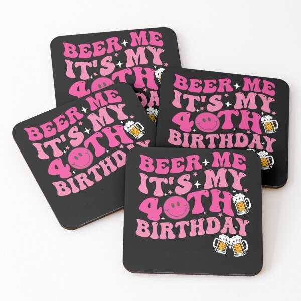 Item preview, Beer Me It's My Birthday 40th Birthday for women & men Retro Vintage designed and sold by Empiredesigner3.