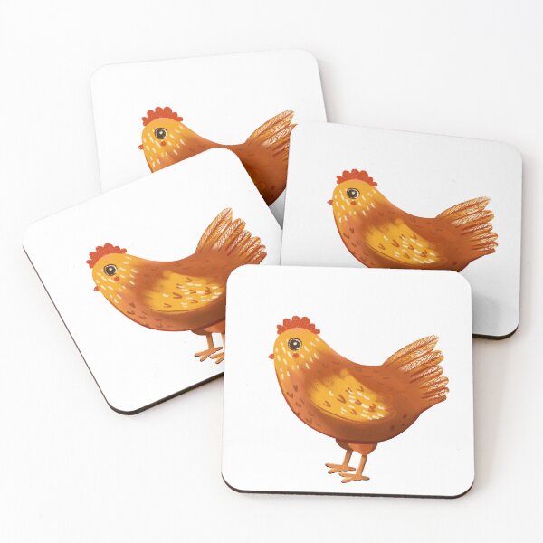 Aperçu de l'œuvre Autocollant d'illustration de petit poulet mignon créée et vendue par stsuzirya.
