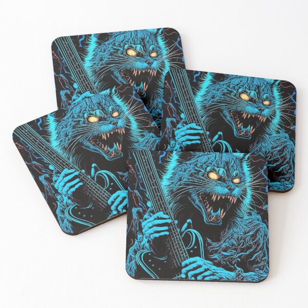 Item preview, cat guitarist designed and sold by TIA-shop.