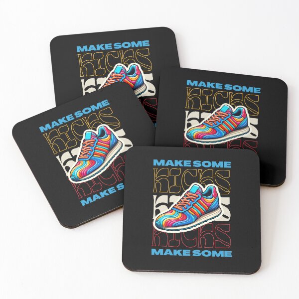 Item preview,  Funny Make Some Kicks sneaker collecting Groovy sneaker Head colorful designed and sold by MotivaChic.