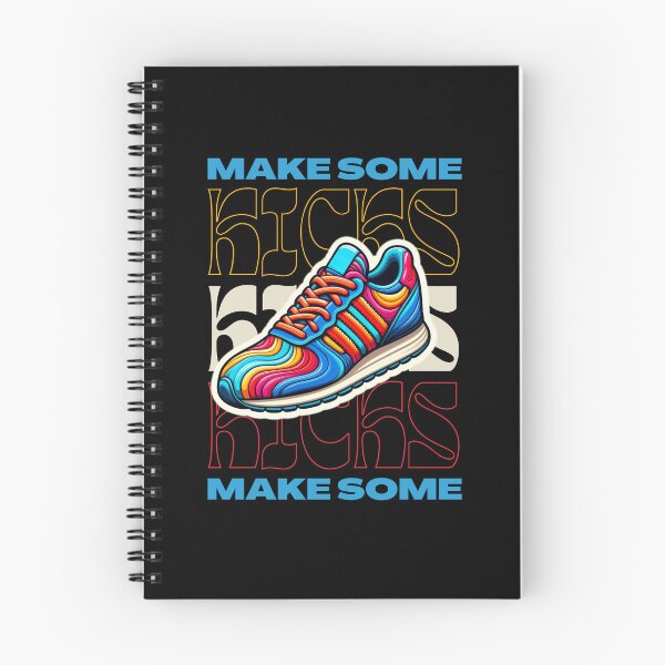 Item preview,  Funny Make Some Kicks sneaker collecting Groovy sneaker Head colorful designed and sold by MotivaChic.