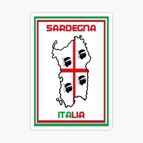 Illustration D'un Drapeau De La Sardaigne En Lambeaux 3D Sur Le Mât