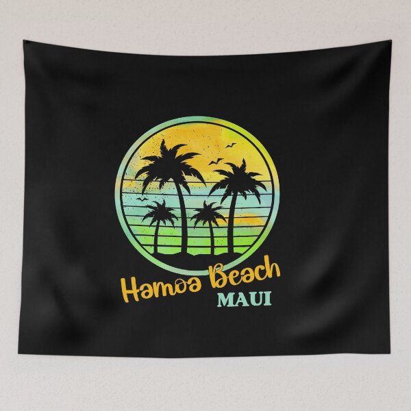 Item preview, Hamoa Beach - Located on Maui, Hawaii, dramatic mountain scenery, great surfing conditions. designed and sold by Sun Sand & Sea Art.
