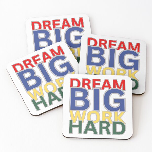 Item preview, Dream Big, Work Hard: Motivational Quote designed and sold by RvinJo8.