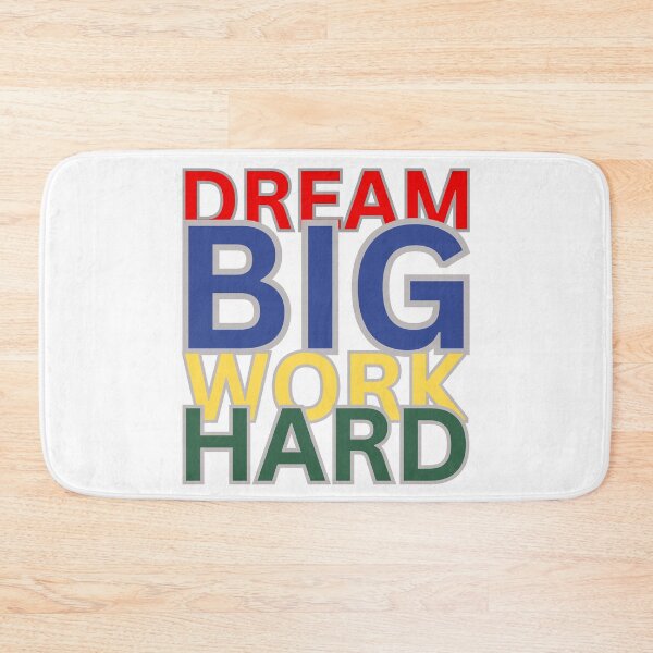 Item preview, Dream Big, Work Hard: Motivational Quote designed and sold by RvinJo8.
