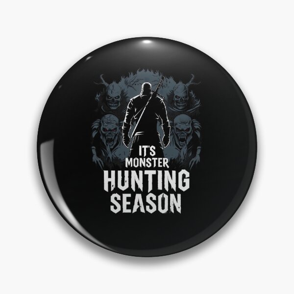 Item preview, It's Monster Hunting Season - Silhouette - Witcher designed and sold by Fenay Designs.