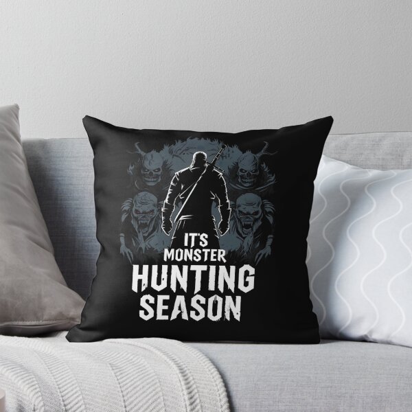 Item preview, It's Monster Hunting Season - Silhouette - Witcher designed and sold by Fenay Designs.