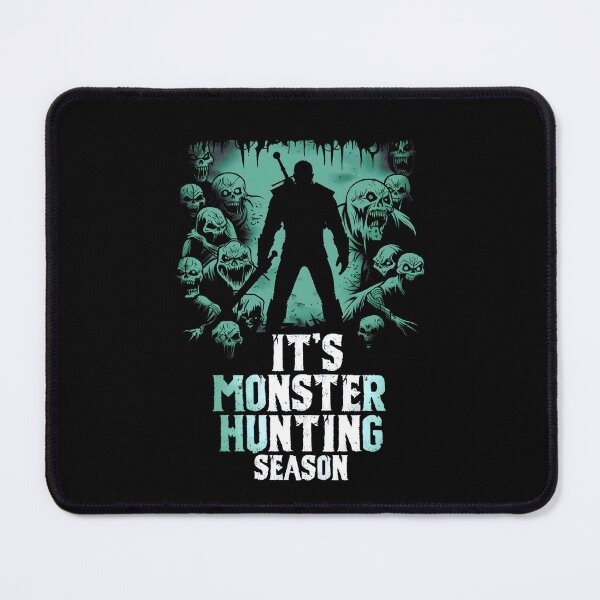 Item preview, It's Monster Hunting Season - Green - Witcher designed and sold by Fenay Designs.