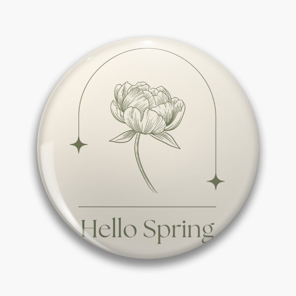 Item preview, Hello Spring minimal green designed and sold by Sleek Sketch Studio.