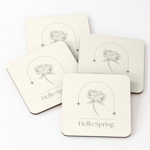 Item preview, Hello Spring minimal green designed and sold by Sleek Sketch Studio.