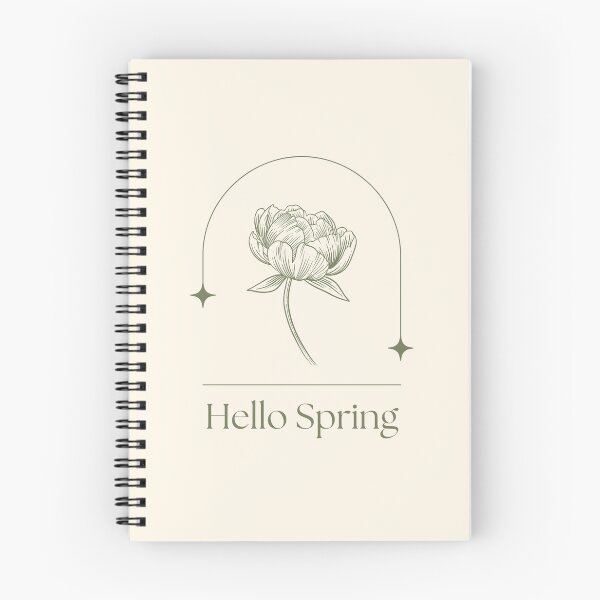 Item preview, Hello Spring minimal green designed and sold by Sleek Sketch Studio.