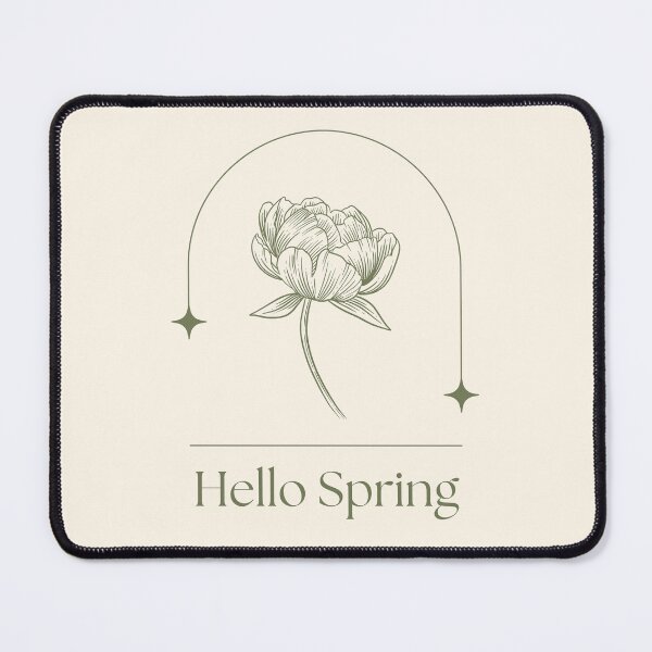 Item preview, Hello Spring minimal green designed and sold by Sleek Sketch Studio.