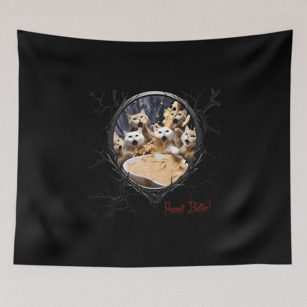 Item preview, Cats & Kittens Making A Huge Peanut Butter Mess designed and sold by FatCatStudios.