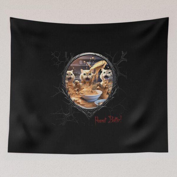Item preview, Cats & Kittens Making A Huge Peanut Butter Mess designed and sold by FatCatStudios.