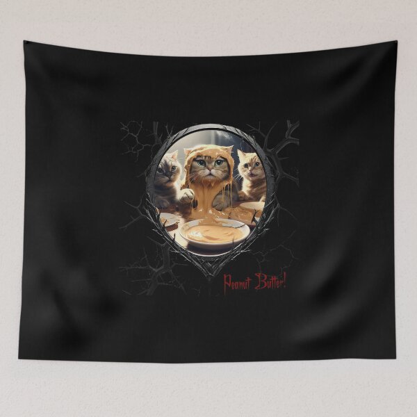 Item preview, Cats & Kittens Making A Huge Peanut Butter Mess designed and sold by FatCatStudios.
