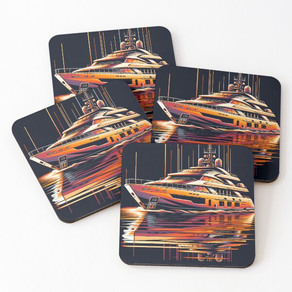 Item preview, Sunset Luxe Yacht Dream Pop Art designed and sold by ByDigitalDream.
