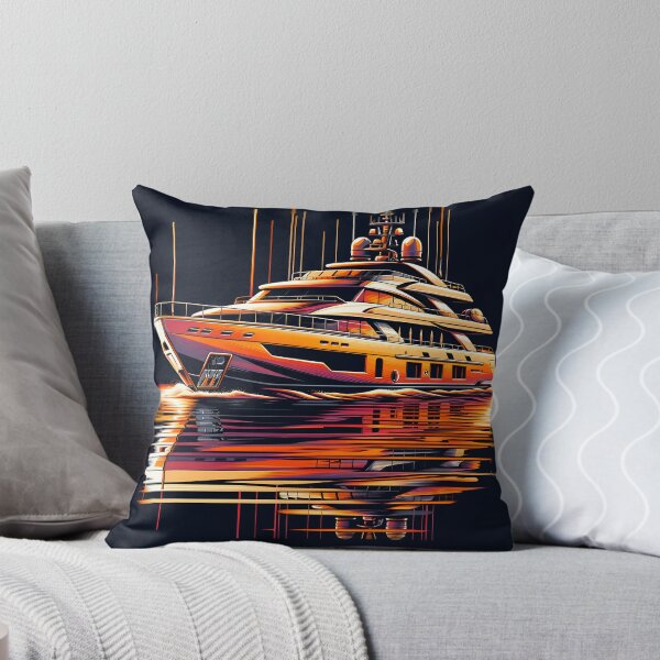 Item preview, Sunset Luxe Yacht Dream Pop Art designed and sold by ByDigitalDream.