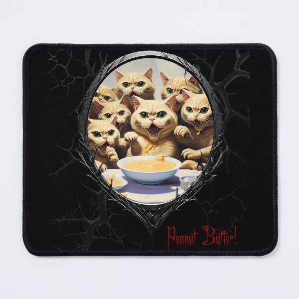 Item preview, Cats & Kittens Making A Huge Peanut Butter Mess designed and sold by FatCatStudios.