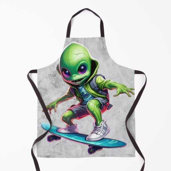 Item preview, Small Alien riding a Skateboard designed and sold by Casanova7000.