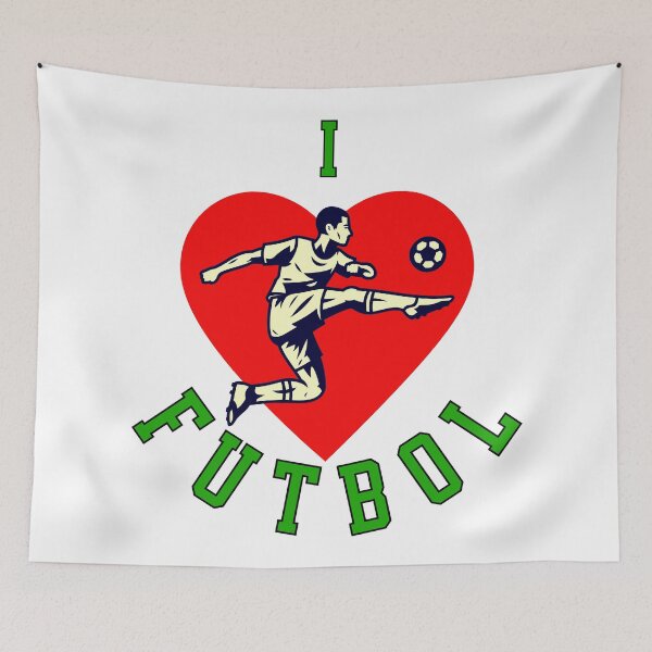 Item preview, I Love Futbol Striker Heart  designed and sold by ZeptepiTrends.