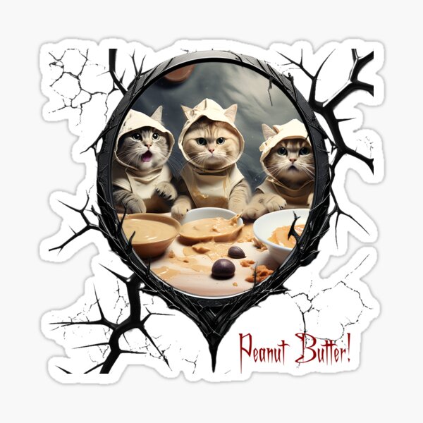 Item preview, Cats & Kittens Making A Huge Peanut Butter Mess designed and sold by FatCatStudios.