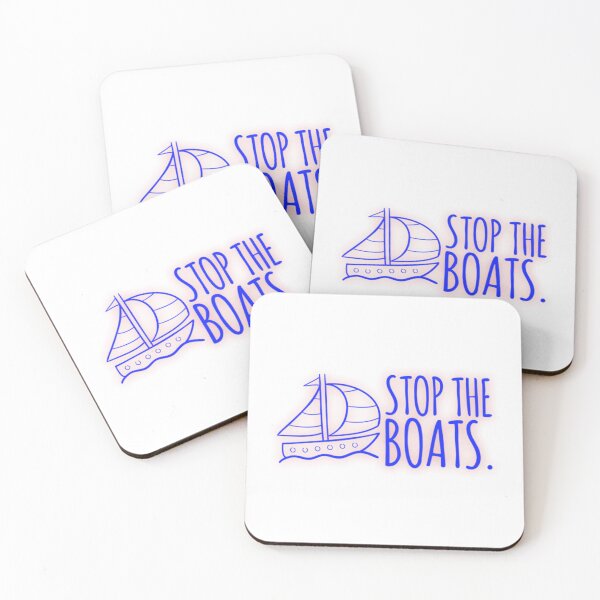 Item preview, stop the boats  designed and sold by 1andydesign.