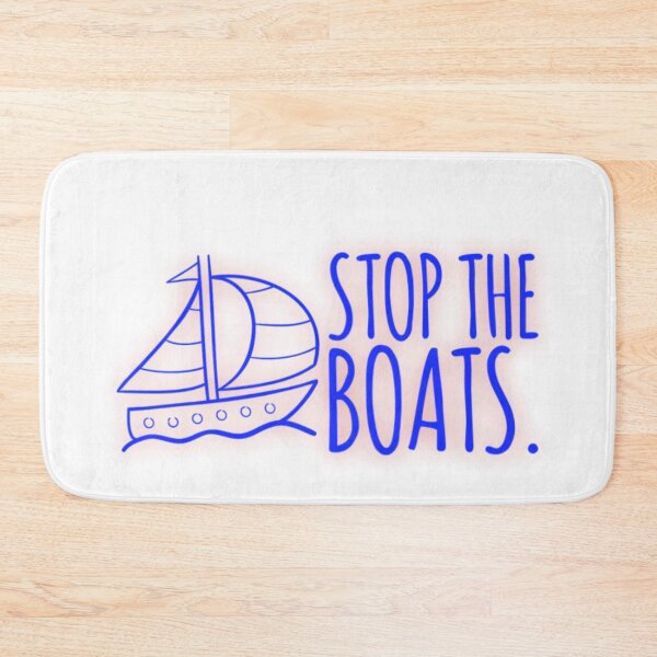 Item preview, stop the boats  designed and sold by 1andydesign.