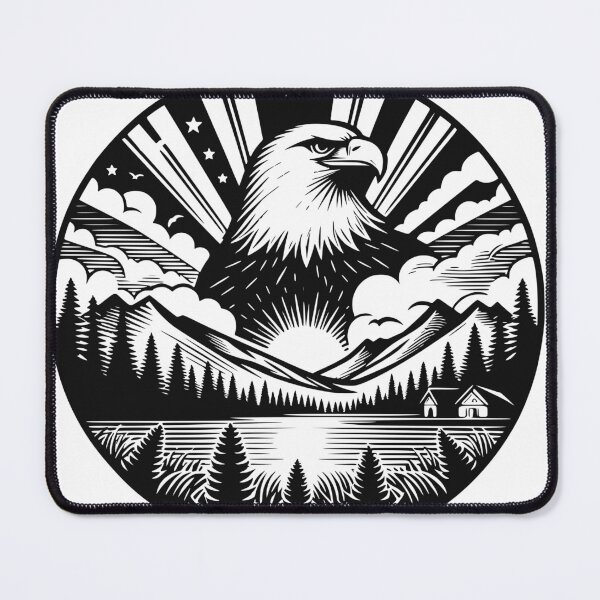 Item preview, American eagle, patriotic eagle, eagle drawing designed and sold by Kr1tos.