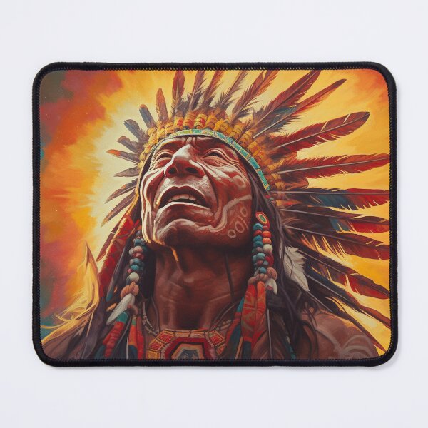 Item preview, Native American Warriror - Design 3 designed and sold by JoeNeckbone's Hangout.