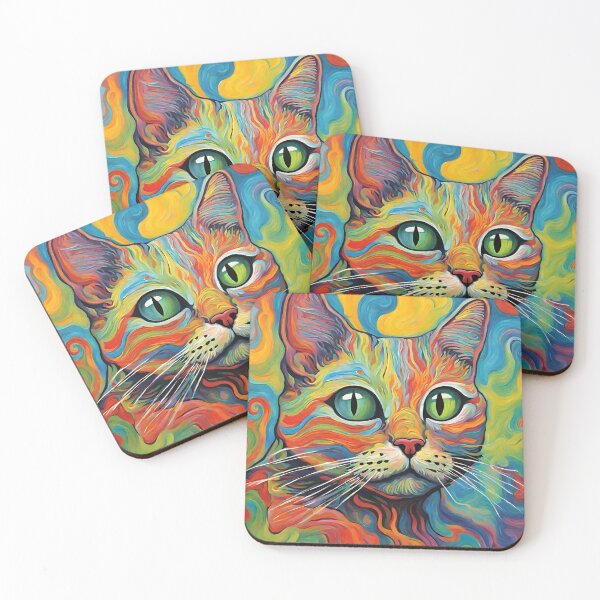 Item preview, Psychedelic Cat designed and sold by Blue Eye.