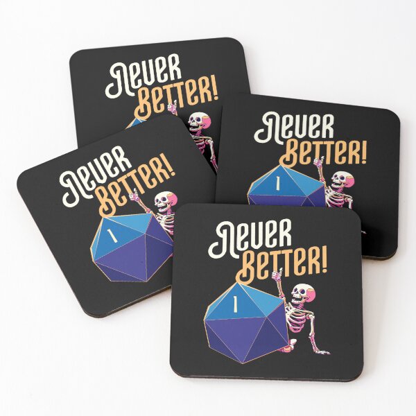 Item preview, Never Better Funny Skeleton Critical Fail designed and sold by pixeptional.