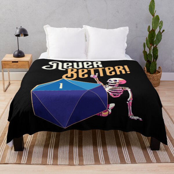 Item preview, Never Better Funny Skeleton Critical Fail designed and sold by pixeptional.