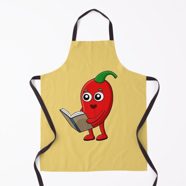 Item preview, Chili Pepper Reading Book Kawaii designed and sold by Lelijo.